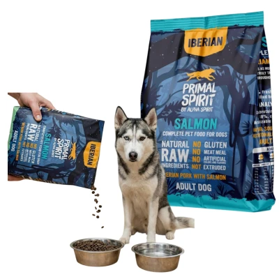 Primal Spirit Iberian Salmon Karma Sucha Półmiękka Wieprzowina i Łosoś 70% 1kg