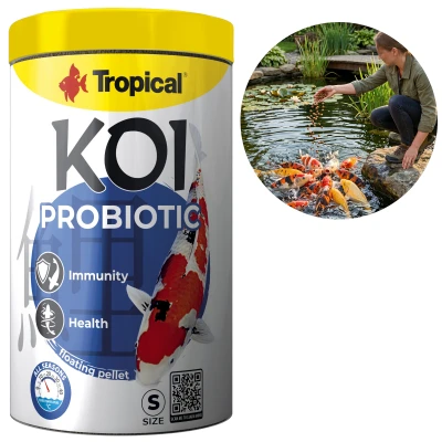 Tropical KOI PROBIOTIC PELLET SIZE S 1000ml pokarm wspomaga zdrowie i odporność