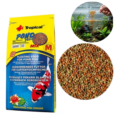 Tropical Pond Pellet Mix Size M 4kg - pokarm dla ryb hodowanych w oczku wodnym