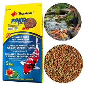 Tropical Pond Pellet Mix 50L - Pokarm Dla Ryb Hodowanych w Oczku Wodnym 5kg