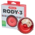 Kołowrotek Karuzela Rody3 Chomika Myszy Gryzoni 14cm CZERWONY