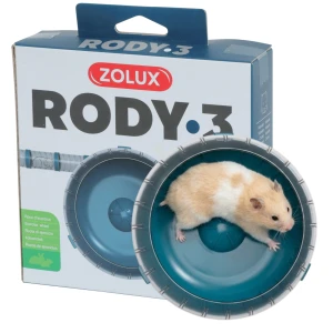 Kołowrotek Karuzela Rody3 Chomika Myszy Gryzoni 14cm NIEBIESKI