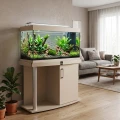Szafka pod Akwarium Profilowane Owalne Comfort 100x40x67cm Szampański