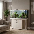 Szafka pod Akwarium Profilowane Owalne Comfort 160x60x67cm Szampański