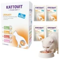 Kattovit Urinary PAKIET 12x85g Karma Mokra dla Kotów Na Układ Moczowy MIX SMAKÓW