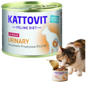 Kattovit Urinary z Cielęciną Karma dla Kotów Wspomagająca Układ Moczowy 185ml