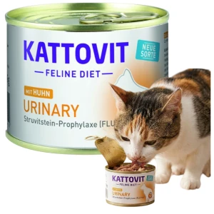 Kattovit Urinary z Kurczakiem Karma dla Kotów Wspomagająca Układ Moczowy 185ml