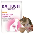 Kattovit Diabetes Karma dla Kotów z Kurczakiem Wspomaga Redukcję Wagi 85g