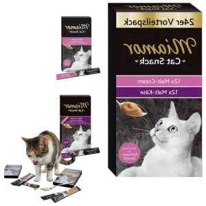 MIAMOR CAT Pakiet Pasty dla Kotów Przysmak na Kłaczki 24x15g