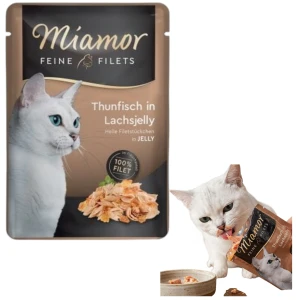 Miamor Karma Mokra Feine Filets Tuńczyk z Galaretką Łososiową 100g