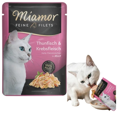Miamor Karma Mokra Feine Filets Tuńczyk z Rakami 100g