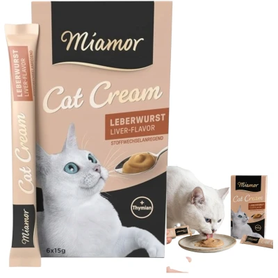 MIAMOR CAT CREAM Pasta z WĄTRÓBKĄ Wspierająca Metabolizm 6szt