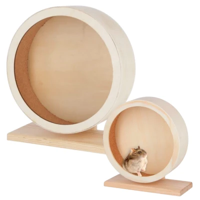 Kołowrotek Karuzela Drewniana Eco dla Chomika Myszy Gryzoni 22cm
