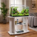 Szafka pod Akwarium Profilowane Budget 80x35x60cm Biała