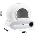 ROCKETCLEAN Duża Inteligentna Samoczyszcząca Automatyczna Kuweta dla Kota 65L 48x52x50,5cm