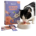 Przysmak Dla kota Record Cream Shake Salmon Catnip 7x12g Kremowy Sos Łosoś