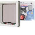 Drzwiczki Wahadłowe Dla Kotów Cat Mate Cat Flap 4Way Locking Białe 309W