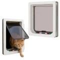 Drzwiczki Wahadłowe Dla Kotów Cat Mate Cat Flap 4Way Locking Białe 309W