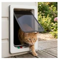 Drzwiczki Wahadłowe Dla Kotów Cat Mate Cat Flap 4Way Locking Białe 309W