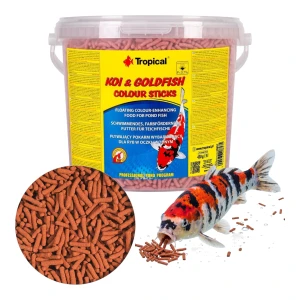 Tropical KOI&GOLDFISH COLOUR STICKS 5l/430g - pokarm dla ryb hodowanych w oczku wodnym