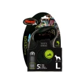 Automatyczna Smycz Niebieska Dla Dużego Psa Flexi Black Design Taśma L 5M
