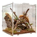 Terrarium Akrylowe DIVERSA 25x25x25 cm | Kostka Dla Pająka Gekona
