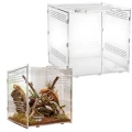 Terrarium Akrylowe DIVERSA 25x25x25 cm | Kostka Dla Pająka Gekona