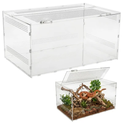 Terrarium Akrylowe DIVERSA 40x25x20 cm | Panoramiczne Dla Węża Gekona