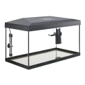 Kompletny Zestaw Akwariowy AQUOS AQUA PLAY 60 CZARNY 54L + Filtr Grzałka Oświetlenie LED do Domu i Biura