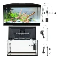 Kompletny Zestaw Akwariowy AQUOS AQUA PLAY 60 CZARNY 54L + Filtr Grzałka Oświetlenie LED do Domu i Biura