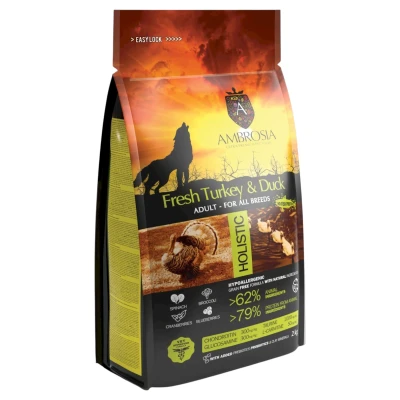 AMBROSIA Hipoalergiczna Karma Dla Psa Indyk Kaczka 2kg