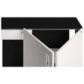 Szafka pod Akwarium Elitte 100x40x90 Czarny-Biały