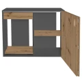 Szafka pod Akwarium Proste Elitte 100x40x90 Grafit-Dąb Artisan
