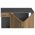 Szafka pod Akwarium Proste Elitte 100x40x90 Grafit-Dąb Artisan