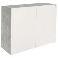 Szafka pod Akwarium Proste Elitte 100x40x90 Beton-Biały