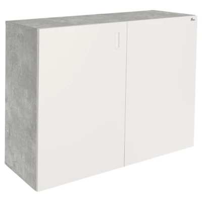 Szafka pod Akwarium Proste Elitte 100x40x90 Beton-Biały