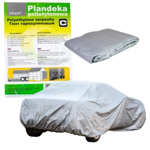 Can Agri Plandeka Uniwersalna do Samochodu Ogrodu 3x5m 120g/m² Srebrna