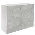 Szafka pod Akwarium Proste Elitte 100x40x90 Biały-Beton