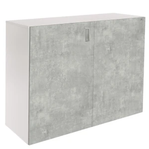 Szafka pod Akwarium Proste Elitte 100x40x90 Biały-Beton