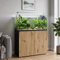 Szafka pod Akwarium Proste Elitte 100x50x90 Czarny-Dąb Artisan