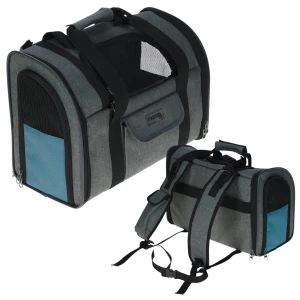 Kerbl Plecak Torba Transporter dla psa kota Vacation 43x24x30cm SZARY