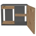 Szafka pod Akwarium Proste Elitte 100x50x90 Grafit-Dąb Artisan