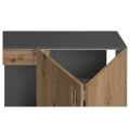 Szafka pod Akwarium Proste Elitte 100x50x90 Grafit-Dąb Artisan