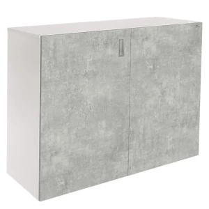 Szafka pod Akwarium Proste Elitte 100x50x90 Biały-Beton