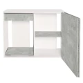 Szafka pod Akwarium Proste Elitte 100x50x90 Biały-Beton