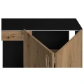 Szafka pod Akwarium Proste Elitte 100x60x90 Czarny-Dąb Artisan