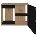 Szafka pod Akwarium Proste Elitte 100x60x90 Dąb Artisan-Czarny