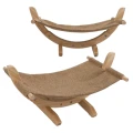 Kerbl Hamak Legowisko Posłanie dla Kota Siesta 2.0 Drewno Eco 61x37x29cm Beż