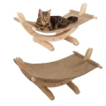 Kerbl Hamak Legowisko Posłanie dla Kota Siesta 2.0 Drewno Eco 61x37x29cm Beż