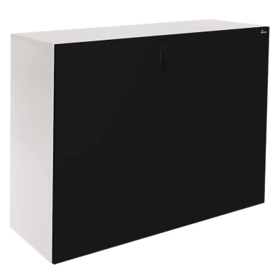 Szafka pod Akwarium Proste Elitte 100x60x90 Biały-Czarny
